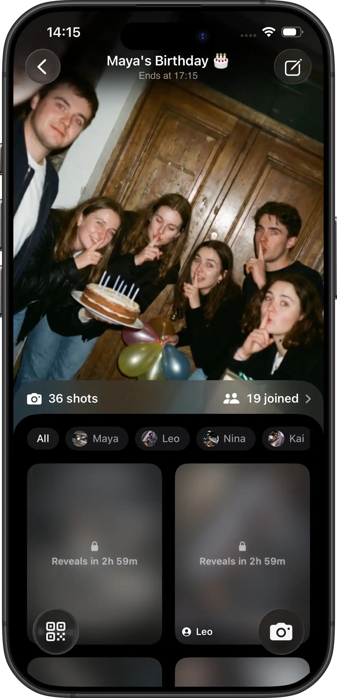 Invite guests to join with a QR code